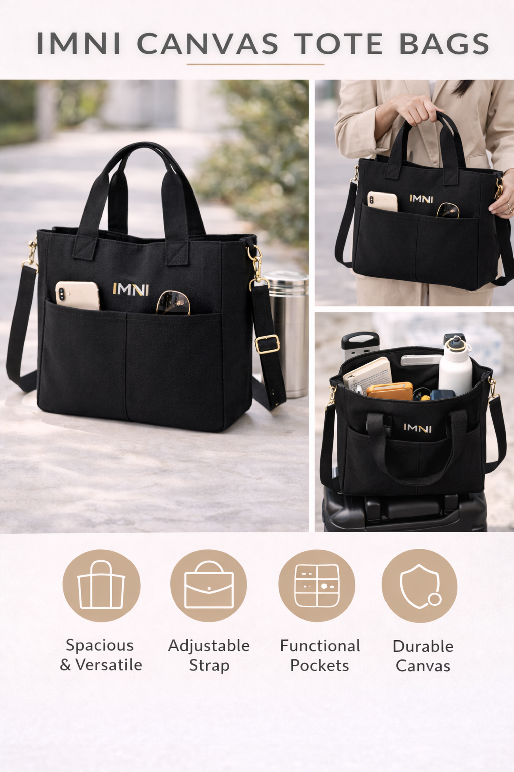 IMNI Canvas Tote Bag