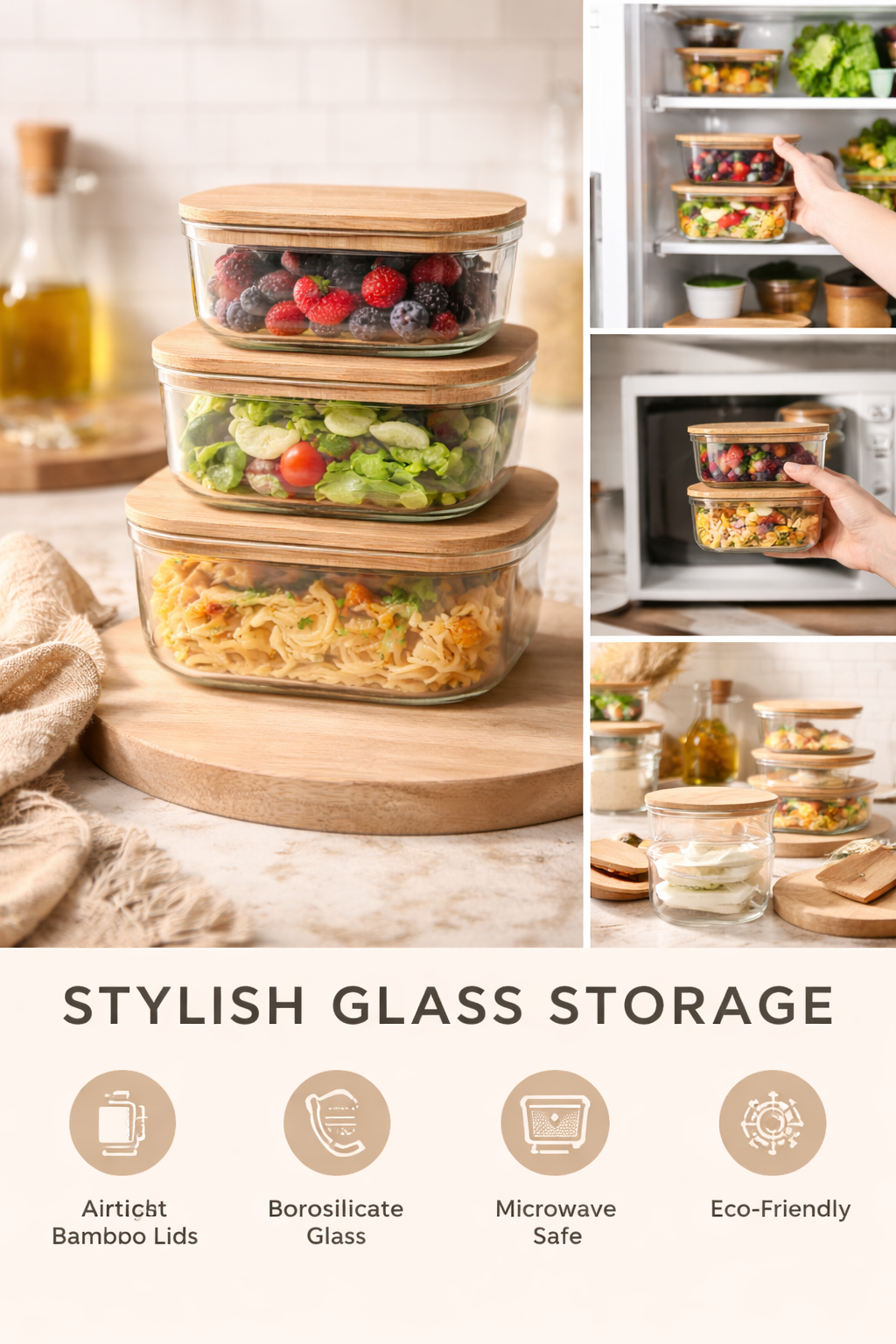 IMNI Glass Food Containers