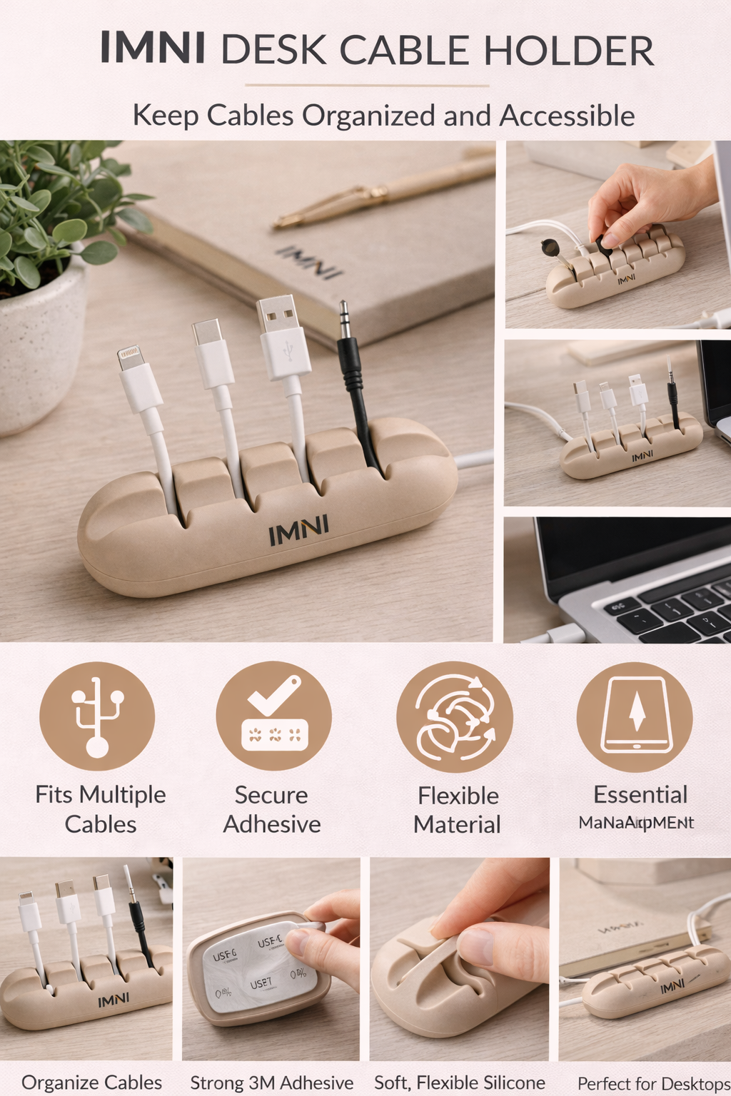 IMNI Desk Cable Holder