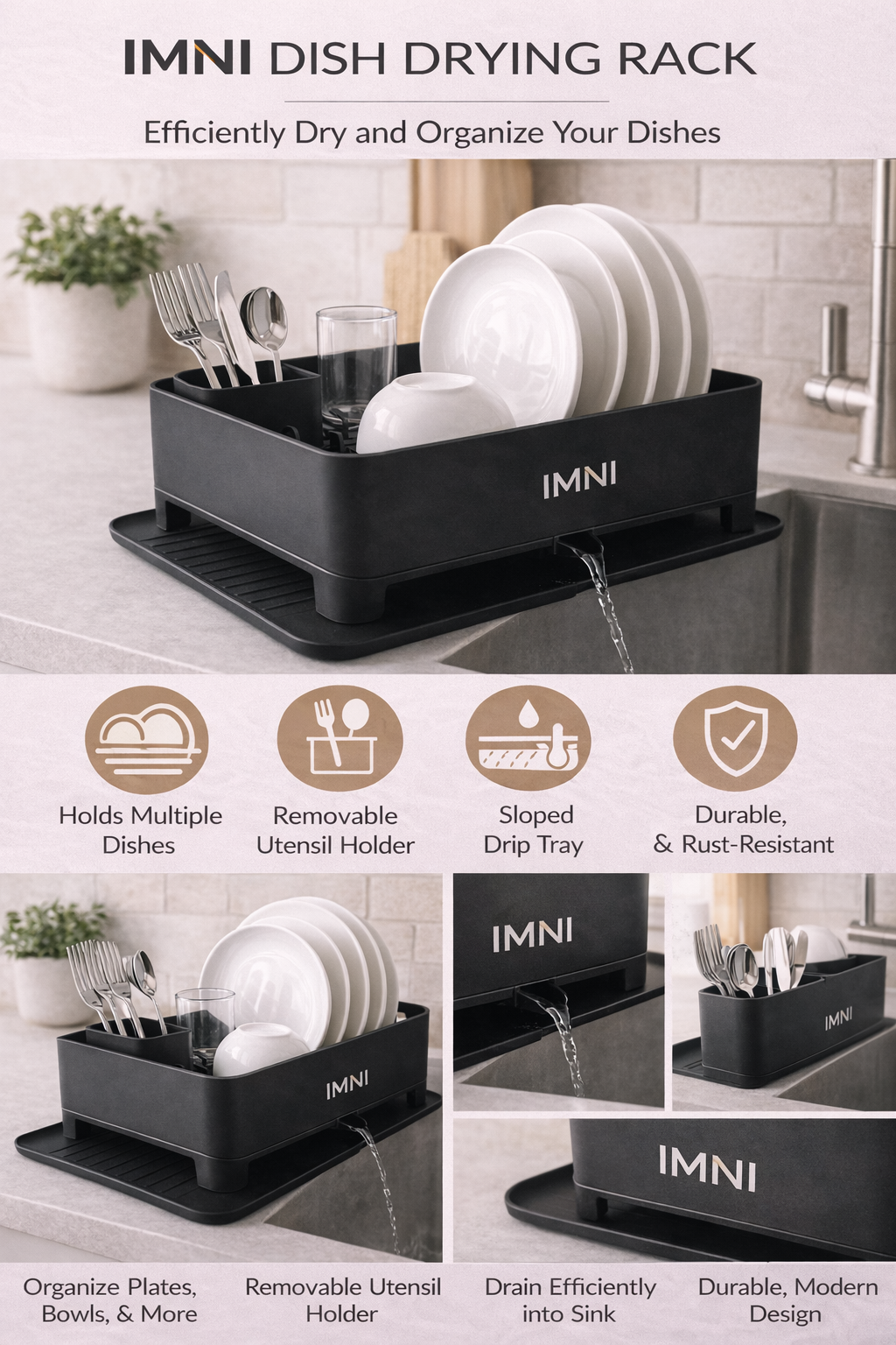 IMNI Dish Drying Rack