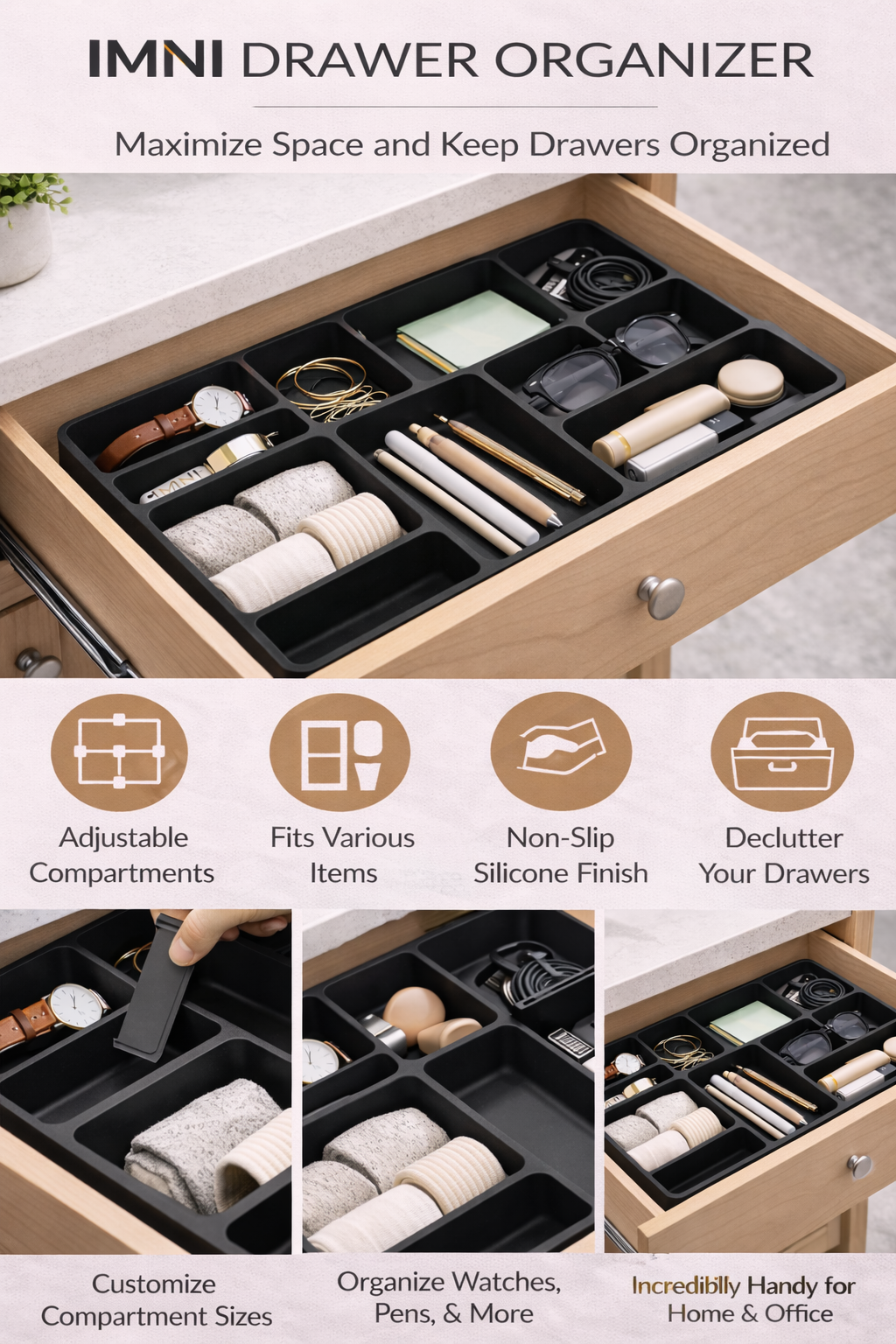 IMNI Drawer Organizer