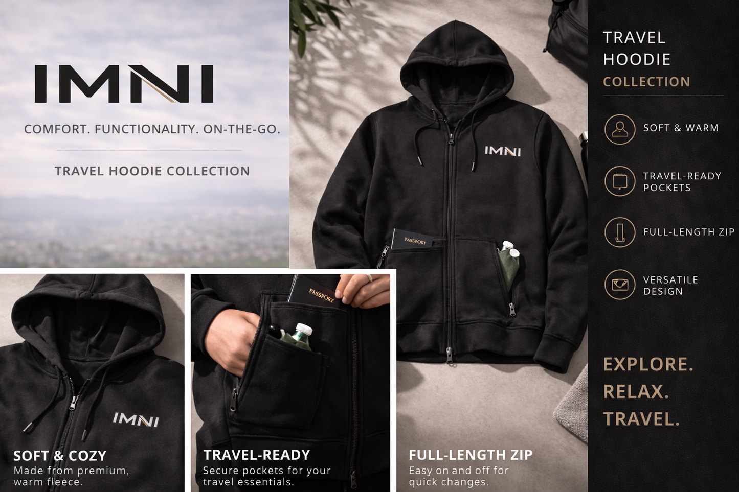 IMNI Travel Hoodie
